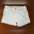American Eagle Outfitters Shorts | American Eagle Womens Super Super Stretch Midi White Jean Shorts Size 6 | Color: White | Size: 6