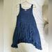 Free People Dresses | Free People Voile Trapeze Dress In Dark Blue | Color: Blue | Size: S