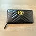 Gucci Bags | Gucci Black Gg Marmont Wallet | Color: Black/Gold | Size: Os