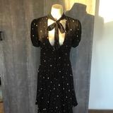 Free People Dresses | Free People Black And White Dot Dress Size 0 | Color: Black/White | Size: 0