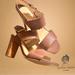 Kate Spade Shoes | Kate Spade Laser-Cut Sunburst Leather Sandals, Brown Size Us 9m | Color: Brown | Size: 9