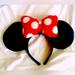 Disney Accessories | Minnie Mouse Ears - Minnie Mouse Costume | Color: Black/Red | Size: Os