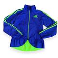 Adidas Jackets & Coats | Adidas Girls Track Pedal Ruffle Windbreaker | Color: Blue | Size: 6g