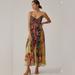 Anthropologie Dresses | Anthropologie Multi Print V-Neck Maxi Dress Size 14. B13 | Color: Green/Purple | Size: 14