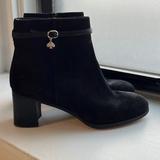 Kate Spade Shoes | Black Kate Spade Booties 8.5 Madison Suede Leather | Color: Black | Size: 8.5