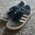 Adidas Shoes | Blue Suede Adidas Tennis Shoes | Color: Blue/White | Size: 8.5