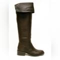 Jessica Simpson Shoes | Jessica Simpson Cobra Leather Fold Over Boots, Sz 6.5 | Color: Brown | Size: 6.5