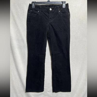 J. Crew Jeans | J.Crew Women's Black Vintage Straight Corduroy Pants Size 6s Dark Wash | Color: Black | Size: 6