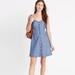 Madewell Dresses | Madewell Chambray Denim Cut Out Mini Dress | Color: Blue | Size: 2