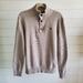 American Eagle Outfitters Sweaters | American Eagle Outfitters 1/4 Zip And Button Athletic Fit Pullover Sweater Large | Color: Cream | Size: L