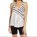 Free People Tops | Free People Fp Movement Keep Rolling Racerback Tank Size S | Color: Blue/White | Size: S