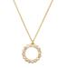 Kate Spade Jewelry | Kate Spade Gold Full Circle Crystal Necklace | Color: Gold/White | Size: Os