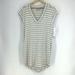 Athleta Dresses | Athleta Newport Sweatshirt Grey Stripe Dress Nwt | Color: Gray/White | Size: S