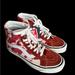 Vans Shoes | Brand New W Tags Vans Sk8 Hi 48 Dx In Red Camo Sz 7 Women’s And 5.5 Mens | Color: Red | Size: 7
