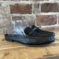 Coach Shoes | Coach Rayna Mules Shoes J299 Slip On Women's Round Toe Leather Black Size 9 | Color: Black | Size: 9