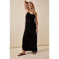 Free People Pants & Jumpsuits | Free People Free-Est Romantic Wrapped Jumpsuit Dress Black Wide-Leg S New | Color: Black | Size: S