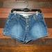 American Eagle Outfitters Shorts | American Eagle Outfitters Button Fly Blue Jean Shorts | Color: Blue | Size: 8