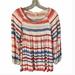 Anthropologie Tops | Anthropologie Meadow Rue Smocked Striped Peasant Boho Top Blouse Sz S | Color: Blue/White | Size: S