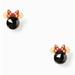 Kate Spade Jewelry | Disney X Kate Spade New York Minnie Mouse Stud Earrings Nwt | Color: Black/Gold | Size: Os