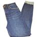 J. Crew Jeans | J.Crew, Jeans, Dark Denim, Style: Curvy Toothpick, Cuffed At Bottom, Women's 27 | Color: Blue/White | Size: 27