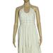 Free People Dresses | Free People Audrey Halter Maxi Dress Dobby Striped Medium M New | Color: White | Size: M