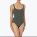 Michael Kors Swim | Michael Michael Kors Lace Up Swimsuit Sz. 10 | Color: Gray/Green | Size: 10