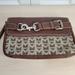 Michael Kors Bags | Michael Kors Leather Jacquard Magnetic Buckle Clip Wristlet Wallet Clutch Purse | Color: Brown/Tan | Size: Os