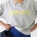 J. Crew Tops | J.Crew "Magic Rinse "Namaste" Crewneck Sweatshirt | Color: Gray/Yellow | Size: Xs