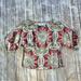 Anthropologie Tops | Anthropologie Kas New York For Anthropologie Kaleidoscope Kimono Shirt | Color: Cream/Red | Size: 4