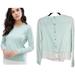 Anthropologie Tops | Anthropologie Saturday Sunday Mint & Lace Pullover | Color: Green/White | Size: S