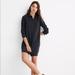 Madewell Dresses | Black Denim Shirtdress By Madewell, Xs | Color: Black/Gray | Size: Xs