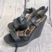 Jessica Simpson Shoes | Jessica Simpson Black Platform Sandals Size 8 Excellent Condition | Color: Black | Size: 8