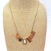 Madewell Jewelry | Madewell Necklace- Gold Tone Chain W/ Semi-Precious Marbled Howlite Accents | Color: Gold/White | Size: Os