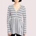 Anthropologie Tops | Anthropologie Maeve Black & White Eliza Baby Doll Henley Large | Color: Black/White | Size: Xs