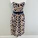 Anthropologie Dresses | Anthropologie Burlapp Navy Tan Print Strapless 100% Silk Dress Size 4 | Color: Blue/Cream | Size: 4