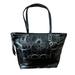 Coach Bags | Coach Patent Leather Signature Logo Embroidered Tote Black F19198 | Color: Black | Size: Os