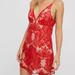 Free People Dresses | Free People Night Shimmers Mini Party Dress Red Sequins Nwt | Color: Red | Size: 0