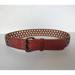J. Crew Accessories | J Crew Womens Brown Leather Brass Grommet Double Prong Buckle Belt - Size Xs | Color: Brown | Size: Xs