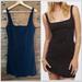 Free People Dresses | Free People “Beyond Me” Black Square-Neck 90s Mini Dress M | Color: Black | Size: M