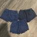 J. Crew Bottoms | J Crew Kids Crew Cuts Shorts With Ruffle Hem. Navy Size 7, Lot Of 3. | Color: Blue | Size: 7g