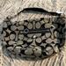 Coach Bags | Coach Hobo Bag With Patten Leather On Handle And Fixtures. | Color: Black/Gray | Size: 16 At The Top, 11 Deep And About 8 Drop On Strap