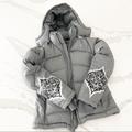 Athleta Jackets & Coats | Athleta Grey Down Puffer Jacket | Color: Gray | Size: S