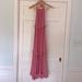 Anthropologie Dresses | Boho Maxi Tiered Dress Listiele Anthropologie Size Medium Western Pink Tiered | Color: Pink | Size: M
