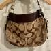 Coach Bags | Coach Brown Logo Hobo Handbag | Color: Brown | Size: Os