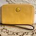 Coach Bags | Coach Yellow Leather Wristlet | Color: Yellow | Size: Os