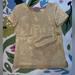 J. Crew Tops | J. Crew Gold Crew Neck Silk Blend Floral Embroidered Textured Metallic Blouse 2 | Color: Brown/Tan | Size: 2