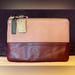 J. Crew Bags | J. Crew % Leather Colorblock Zipper Pouch - Dusty Rose/Maroon W/Tags & Flaws | Color: Pink/Red | Size: Os