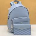 Michael Kors Bags | Michael Kors Pale Blue Color Maisie Medium Pebbled Leather 2-In-1 Backpack | Color: Blue/Silver | Size: Various