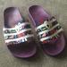 Adidas Shoes | Adidas / Adilette Slides / Women's / Size 7 / Mulit Color | Color: Purple | Size: 7