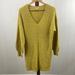 American Eagle Outfitters Dresses | American Eagle Knit Balloon Sleeve Sweater Dress | Color: Green/Yellow | Size: M